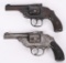 LOT (2) TOP BREAK DOUBLE ACTION REVOLVERS