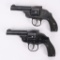 LOT (2) H&R HAMMERLESS TOP BREAK REVOLVERS