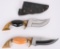 PAIR OF BEAVER CUSTOM KNIVES