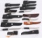 COLLECTORS LOT OF 12 BUCK FIXED BLADE KNIVES