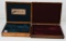 LOT (2) VINTAGE OAK COLT SAA DOUBLE GUN CASES