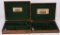 LOT (2) VINTAGE OAK COLT SAA DOUBLE GUN CASES