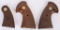 TWO PAIRS OF COLT PYTHON FACTORY WOOD GRIPS