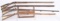 4- ANTIQUE KENTUCKY TYPE RIFLES