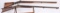 ANTIQUE PERCUSSION RIFLE and SHOTGUN