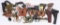 LOT OF VARIOUS HOLSTERS, SLINGS AND PISTOL PARTS