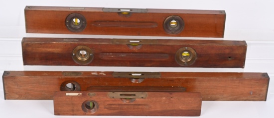 FOUR WINCHESTER WOOD LEVELS