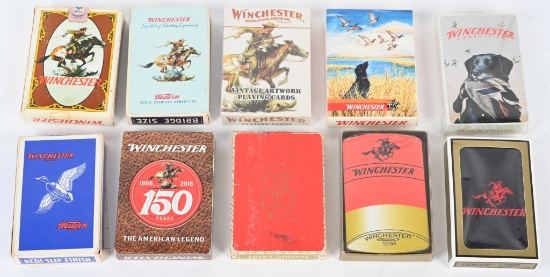 LOT (10 DECKS WINCHESTER PLAYING CARDS