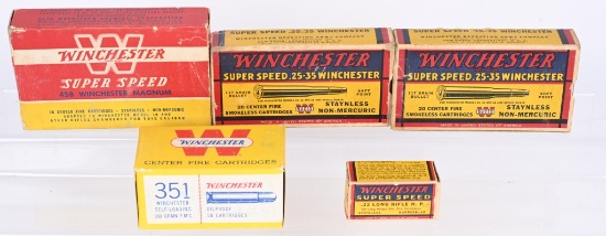 LOT SCARCE WINCHESTER COLLECTABLE AMMO
