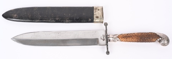 LARGE SPEAR POINT BOWIE KNIFE