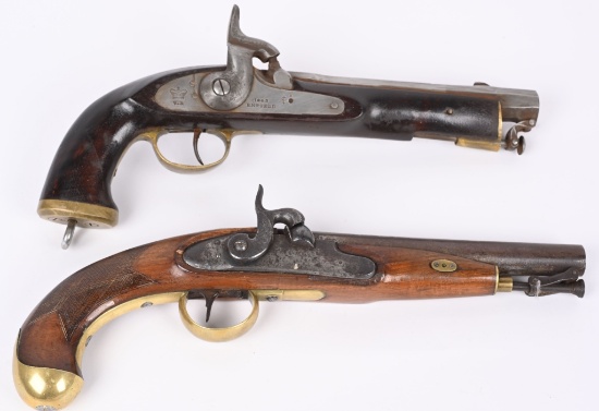 PAIR OF REPLICA PERCUSSION PISTOLS