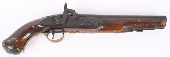 ANTIQUE BRITISH TOWER FLINTLOCK CONVERTED PISTOL