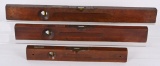 THREE WINCHESTER WOOD LEVELS