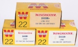 THREE BRICKS OF VINTAGE WINCHESTER .22 RF AMMO