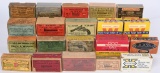 LOT (25) VINTAGE AMMO BOXES, SOME FULL