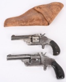 LOT (2) ANTIQUE S&W SPUR TRIGGER REVOLVERS