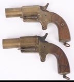 LOT (2) WWI BRITISH A.H. FOX FLARE PISTOLS