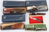 LOT OF 7 REMINGTON AND SMITH & WESSON KNIVES