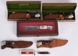 6 KNIFE COLLECTORS LOT OF WESTERN AND WESTMARK