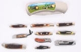 LOT OF 10 QUALITY POCKET FOLDING KNIVES