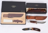 SHRADE 4 KNIFE COLLECTORS LOT