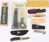 SPORTSMANS LOT OF 4 BUCK KNIVES
