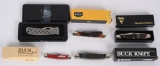 SPORTSMANS LOT OF 5 BUCK FOLDING KNIVES