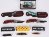 BUCK COLLECTORS LOT OF 6 FOLDING KNIVES