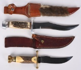 PAIR OF 1960'S PERIOD SPORTSMANS BOWIE KNIVES