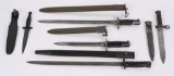 (5) MILITARY BAYONETS & KNIFE