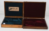 LOT (2) VINTAGE OAK COLT SAA DOUBLE GUN CASES