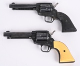 PAIR OF TWO GERMAN .22 SINGLE ACTION REVOLVERS