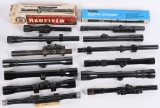 LOT (15) VINTAGE RIFLE SCOPES