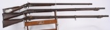 3- EARLY US MILITARY MUSKETS & RIFLE