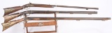 3- ANTIQUE PERCUSSION RIFLES