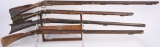 4- ANTIQUE PERCUSSION RIFLES