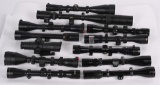 LOT (12) ASSORTED RIFLE SCOPES