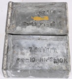 Lot (2) 800 Round Bulgarian 7.62x25 Cans