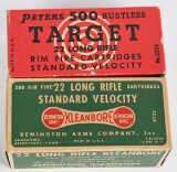 TWO FULL BRICKS VINTAGE .22 LR AMMO