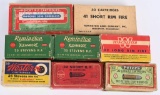 LOT (8) VINTAGE RIMFIRE BOXES AMMO