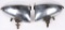 PAIR OF 1920s-30s WOOD HEADLIGHTS