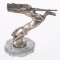 DAREL INDIAN ON HORSE HOOD ORNAMNET