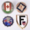 3-Foreign Enameled Radiator Badges