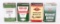 4-One Quart Flat Metal Outboard Motor Oil Cans