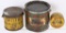 3-Different Whiz Grease & Polish Cans