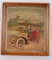 EARLY AUTOMOBILE LITHOGRAPH w/ FRAME