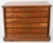 COATES 6-DRAWER WALNUT SPOOL CABINET