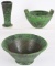 3-Pieces of Weller Coppertone Pottery