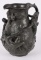 Large Metal Vase w/3-ladies & Cherub