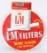 L&M CIGARETTE EMBOSSED TIN SIGN